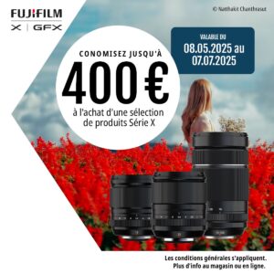 Cashback Fujifilm optiques XF