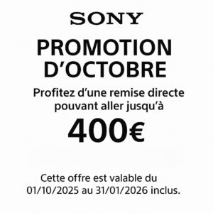Sony – Promotion d’Octobre