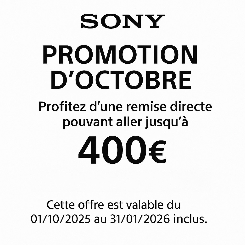 Sony – Promotion d’Octobre