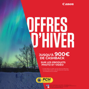 Canon Offres d’Hiver 2025-2026 — Jusqu’à 900 € remboursés !