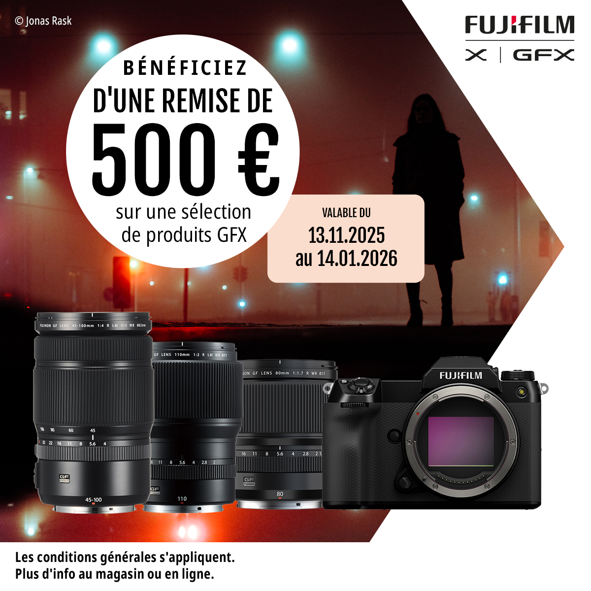 Promotion Fujifilm GFX – Jusqu’à 500 € de cashback !