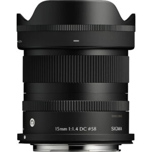 Sigma 15mm f/1.4 DC Contemporary avec pare-soleil