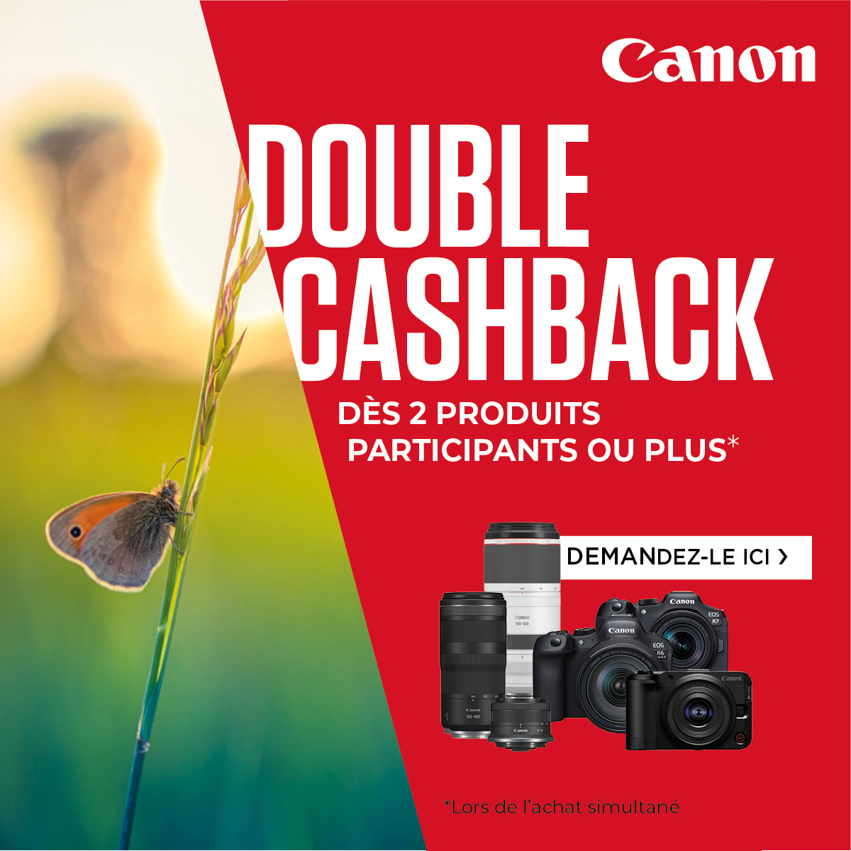 Promotion Canon Double Cashback