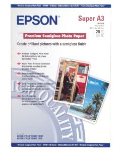 Epson Premium Semigloss papier photo 250 g/m² A3+ (20 feuilles)