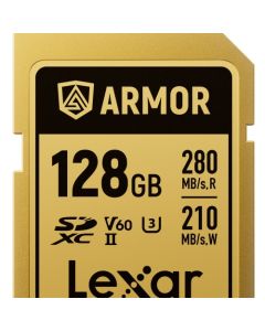 Lexar SDXC Pro Gold Series ARMOR UHS-II 128GB V60 IP68 R280/W210MB/s