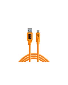 Tether Tools TetherPro USB3 to USB-C 15' ORG (4.6m)