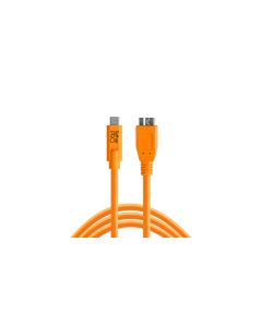 Tether Tools TetherPro USB-C to USB3 Micro B 15' ORG (4.6m)
