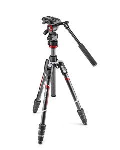Manfrotto Kit vidéo Befree Live Carbone Noir Verrouillage Rotatif 