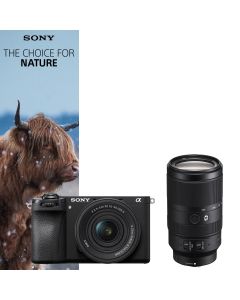 The Choice for Nature : Sony A6700 Body Black +16-50mm II + E 70-350mm f/4.5-6.3 G OSS