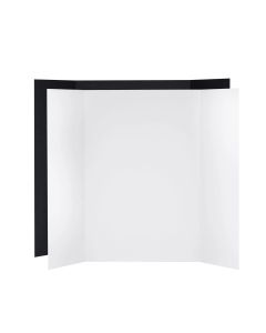 V-Flat World Tabletop V-Flats - Large (3’X4') 2x White 2x Black