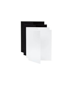 V-Flat World Tabletop V-Flats - Small (12’'X18'') 2x White 2x Black