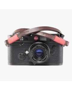 Bronkey Tokyo #102 - Brown & Red leather camera strap 120cm