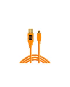 Thether Tools TetherPro USB2 Male to Mini B 6' ORG (1.8m)